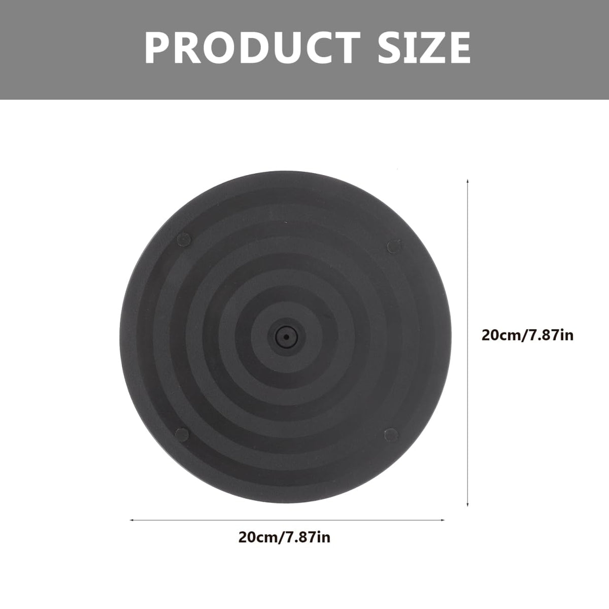 FELTECHELECTR Floral Turntable Rotating Lazy Susan Household Turntable Bracket for Flower Arrangement Smooth Swivel Plate No Installation 7.87 Inch