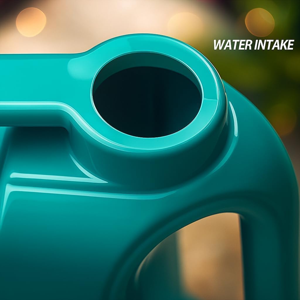 6-Pack 2 Gallon Watering Can, Garden Watering Can Outdoor, Large Plant Watering Can with Long Spout, Non-Slip Handle, Leak-Proof Plastic Watering Can