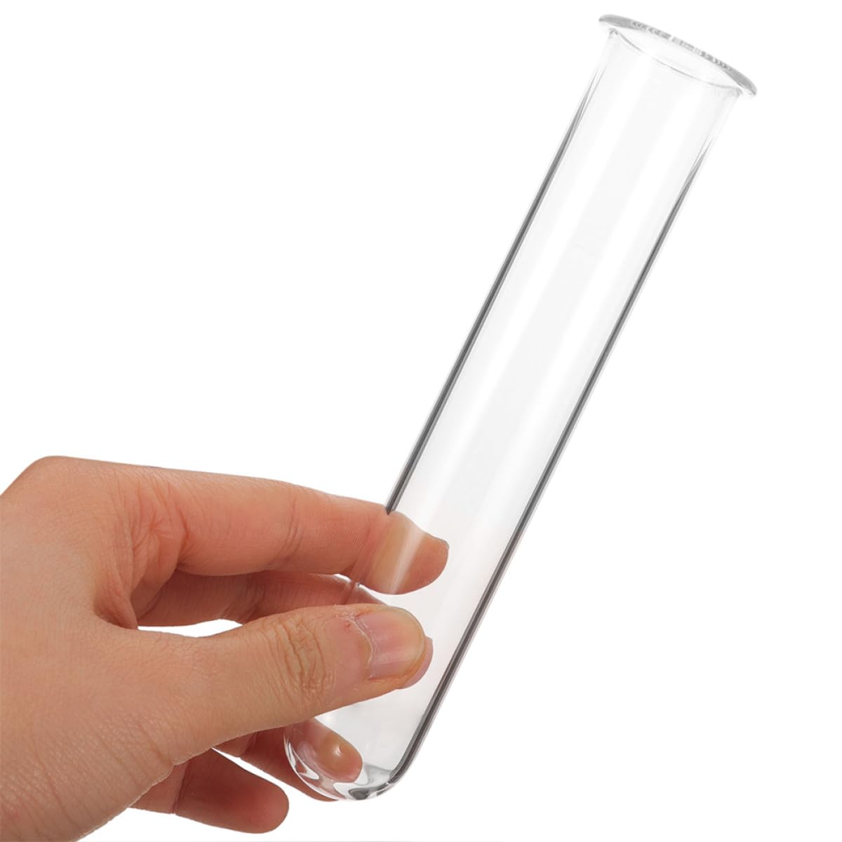 ULTECHNOVO 4pcs Glass Hydroponic Test Tube Vase Set 2.5x3x18cm Decorative Propagation Plant Holders Desktop Terrarium Planter Tubes for Home Garden