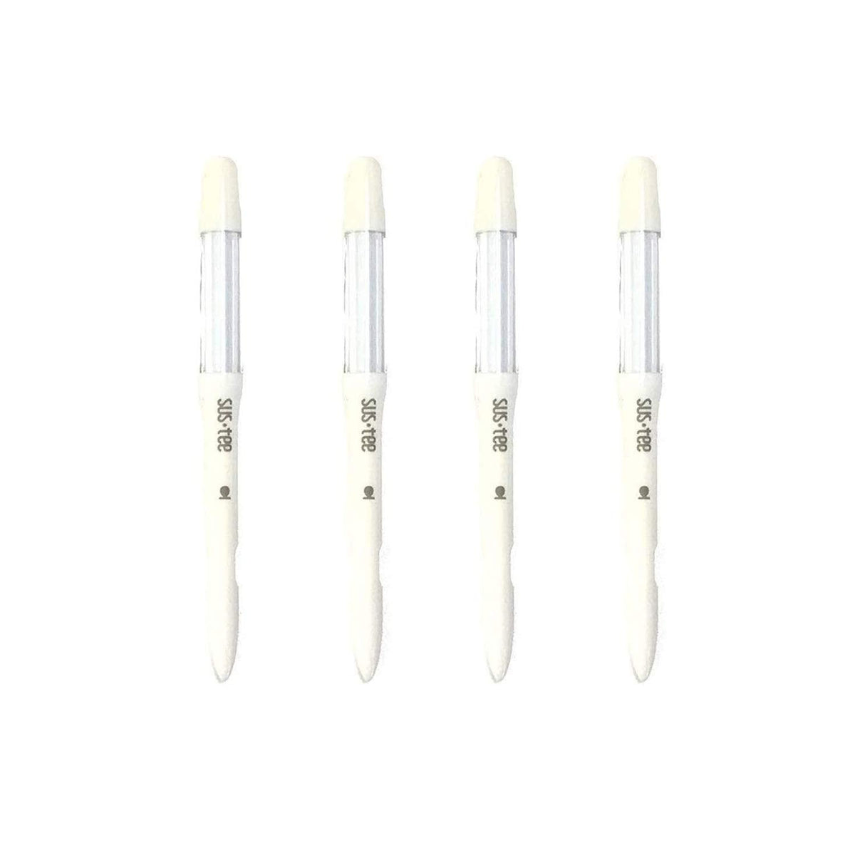 IPPINKA Sustee Aquameter, White, Small, Set of 4 - Soil Moisture Meter for Potted Plants - Plant Water Sensor (Refillable Style)