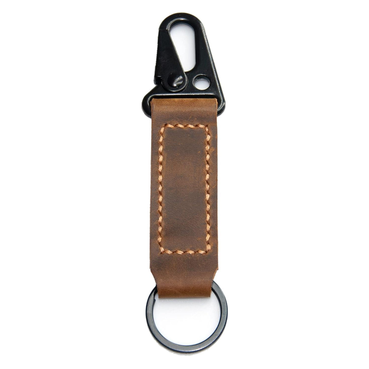 Turbosnail handmade leather keychain,leather Vintage durability keychain, Gift For Birthday (Brown)