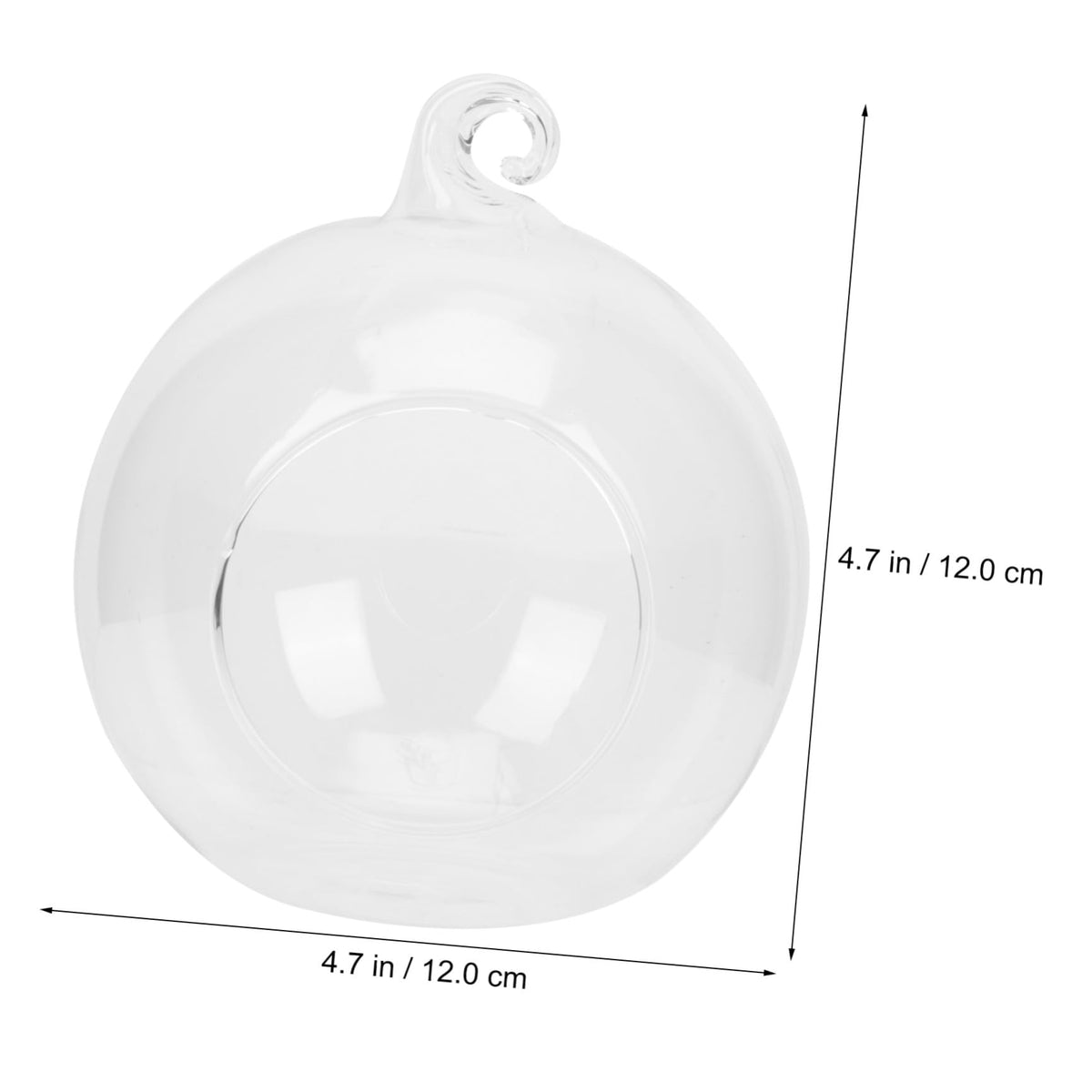 CORHAD 3pcs Hanging Glass Transparent Microlandscape Terrarium for Decoration for Flowers Plants and Moss for Home Office and Cafe Use