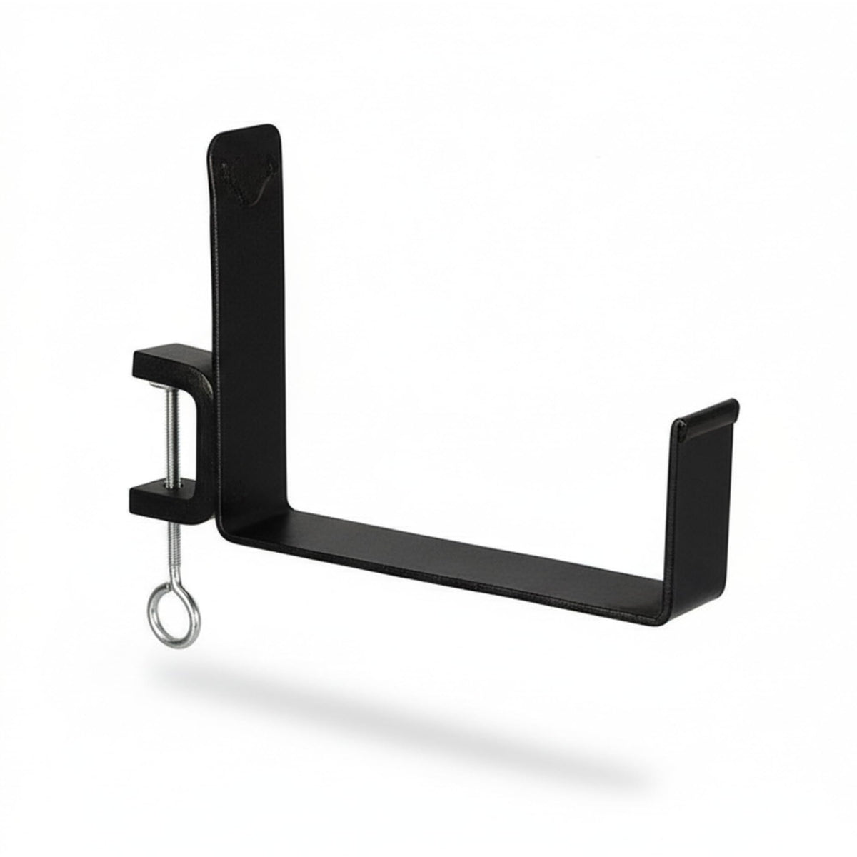 Oakestry Railing Clamp Window Flower Box Brackets Black Adjustable Balcony Planter Holder Steel No Drill Secure Mount Outdoor Indoor