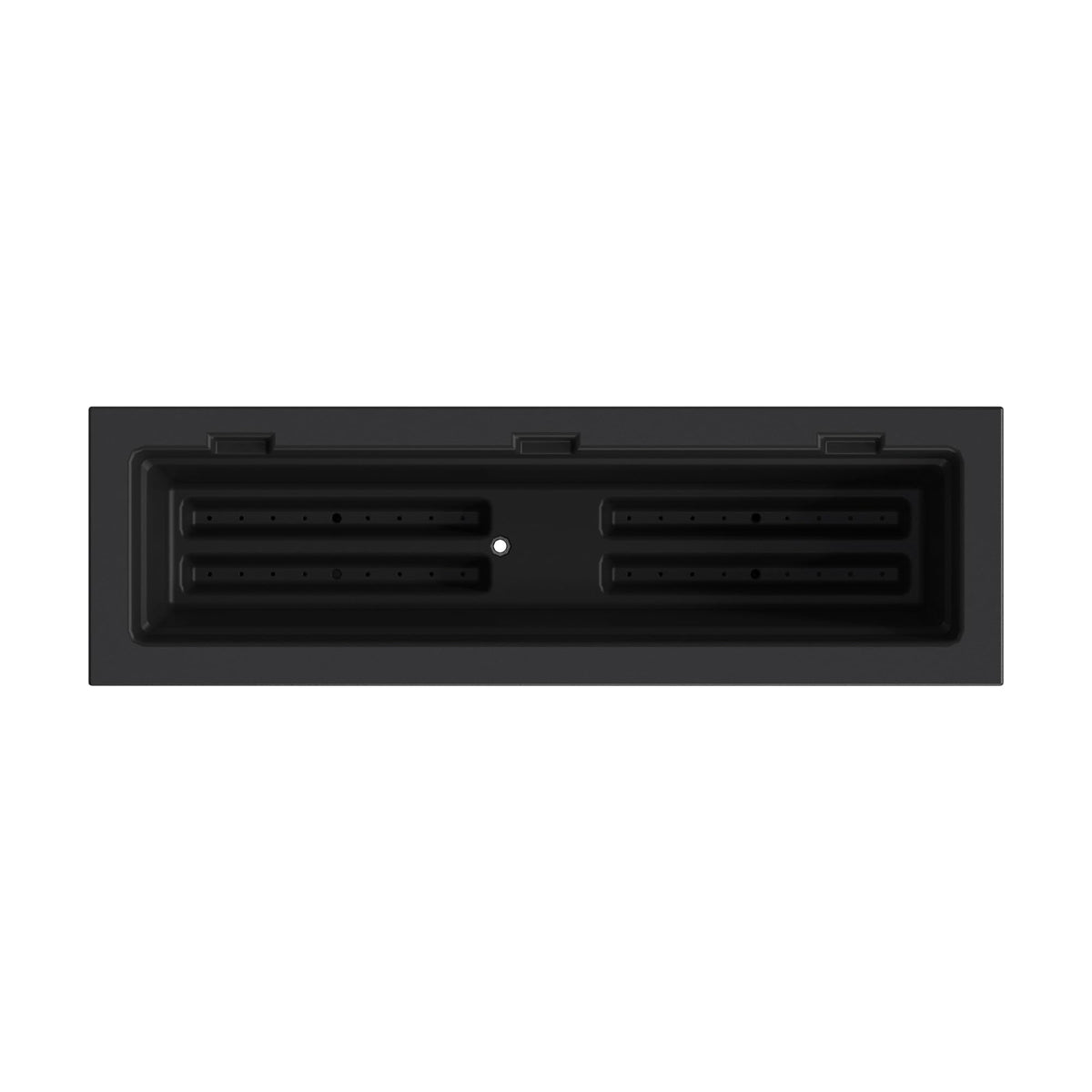 Mayne Fairview 3ft Durable Self Watering Window Box Planter with Wall Mount Brackets, UV & Weather Resistant, Double Wall Design, New England Architecture for Outdoor Décor, Black