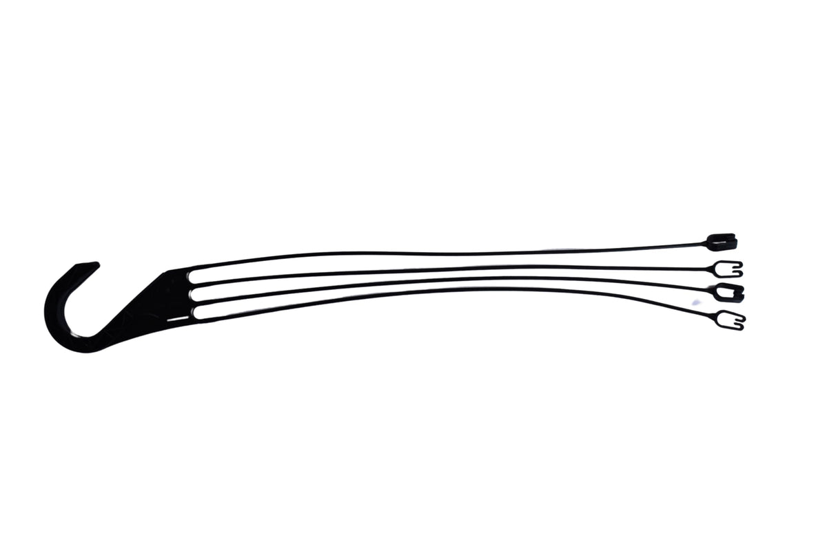 Replacement 4 Strand Plastic Hangers for 12" Hanging Baskets - Set of 5 (Black)
