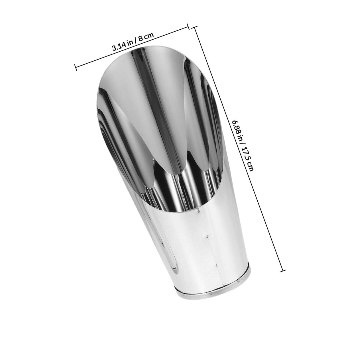 OATIPHO 3pcs Stainless Steel Soil Scoop Set Garden Bucket Shovels for Bonsai Succulents Planting Gardening Hand Tools with Large Medium Small Cups