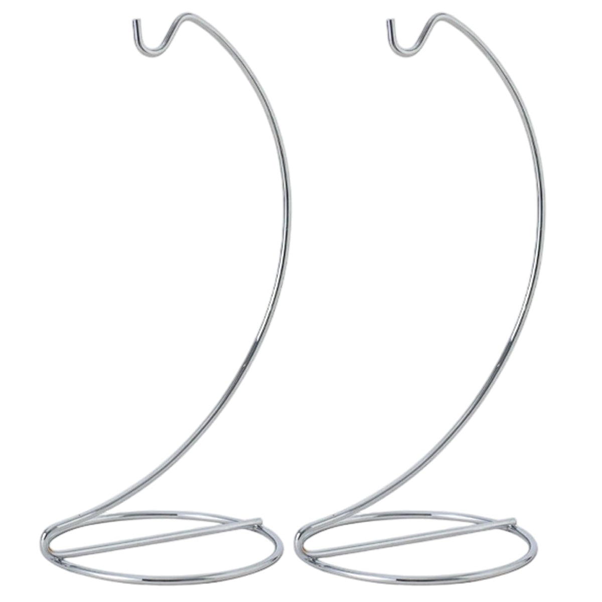 Pineeseatile 2PCS Ornament Hangers Display Stand 9.1" Height Iron Glass Ornament Display Stand for Air Plant Holder Terrariums Crystal Ball Wedding Home Office