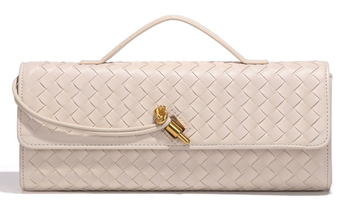 Upbull Trendy Woven Evening Clutch Purses Women Underarm Shoulder Handbag Cute Satchels Crossbody Purse PU Leather Wallet