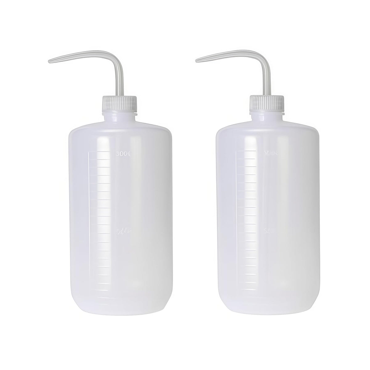 2-Pack 1000ml/34oz Clear Plastic Squeeze Tattoo Bottle with Scaled Narrow Mouth, Lab Squeeze Wash Bottle,Watering Tool for Gardening & Lab Succulent Watering