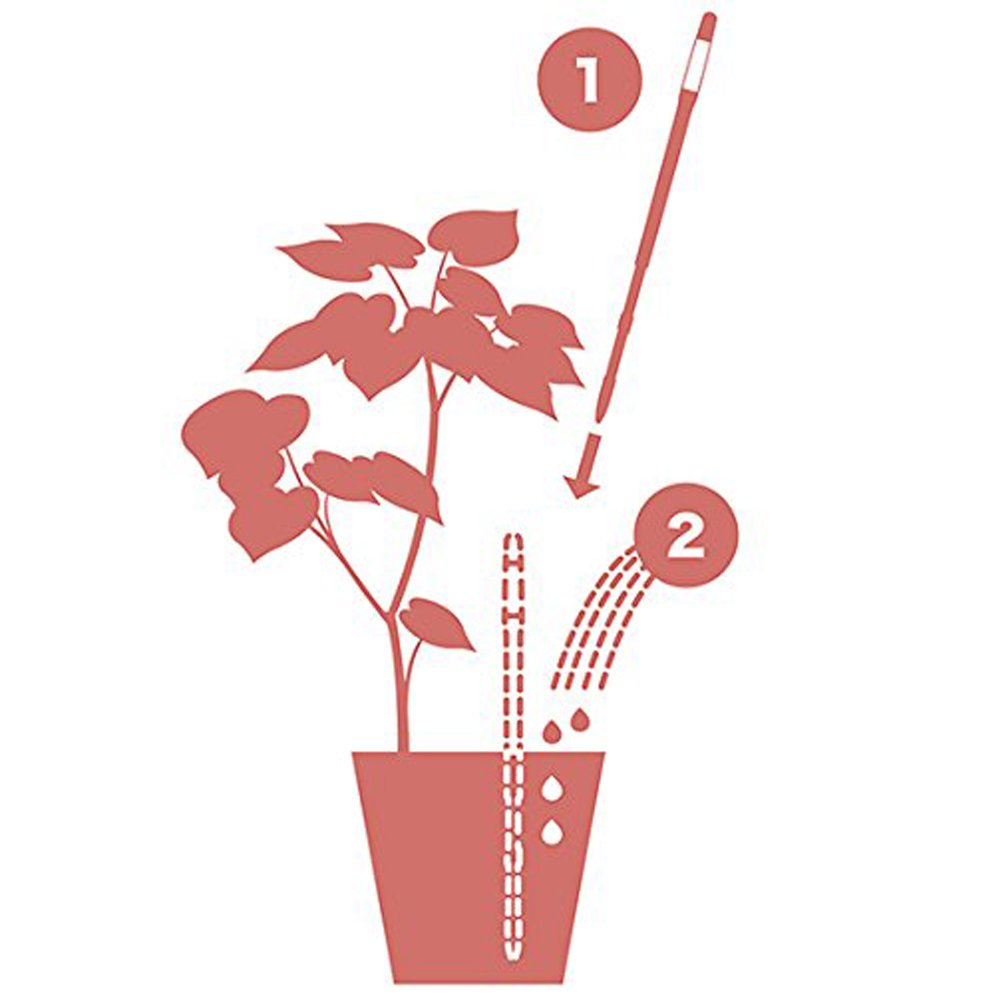 Sustee Aquameter Set of 2, Plant Moisture Sensor, (White, Large, Refillable)