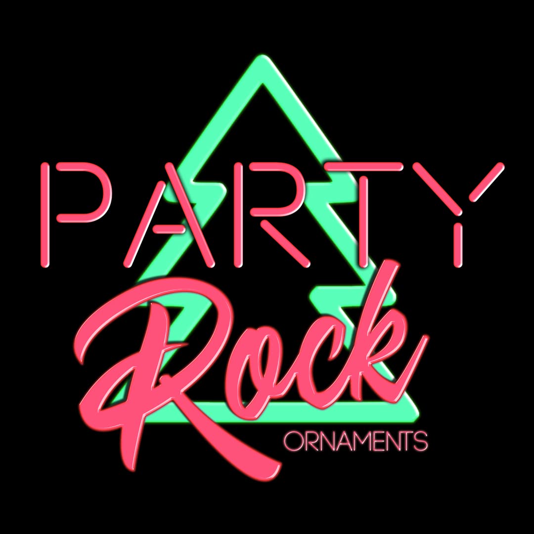 Party Rock | Reindeer Glass Ornament | X-Mas Collection