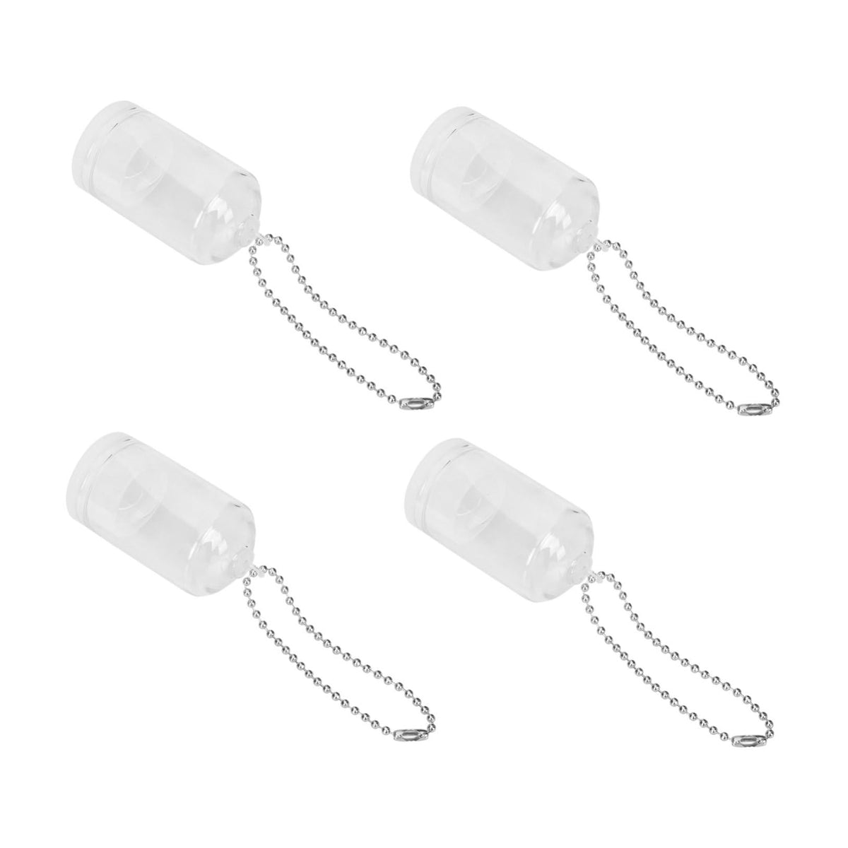 Totority 5pcs Mini Terrarium Keychain Pendant Creative Cactus Glass Cover Ornament for Bags Backpacks and Purses Lightweight and Portable Decor No Plants Included