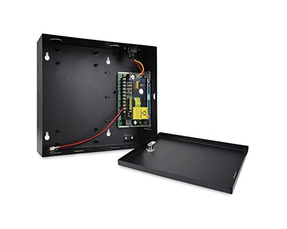 MENGQI-CONTROL TCP/IP Single Door Security Access Control System with 600lbs Electric Magnetic Lock Exit Motion Sensor 110V-240V Power Supply Box FRID Keypad Reader