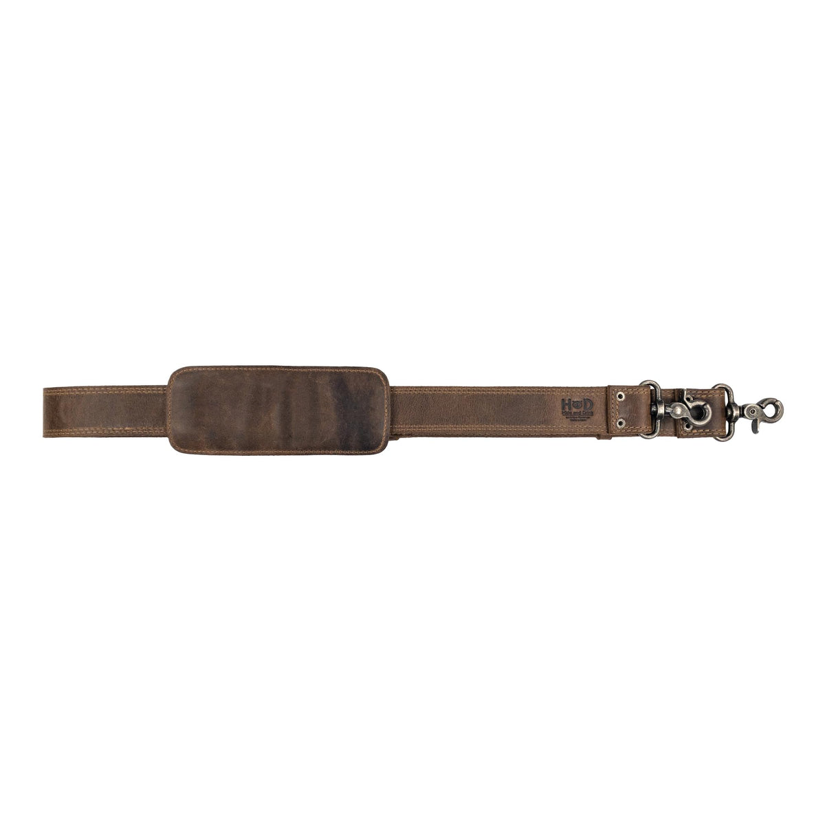 Hide & Drink, Full Grain Leather Adjustable Strap Replacement for Messenger, Duffle and Crossbody Bag, Handmade Shoulder Strap for Men and Women, Bourbon Brown