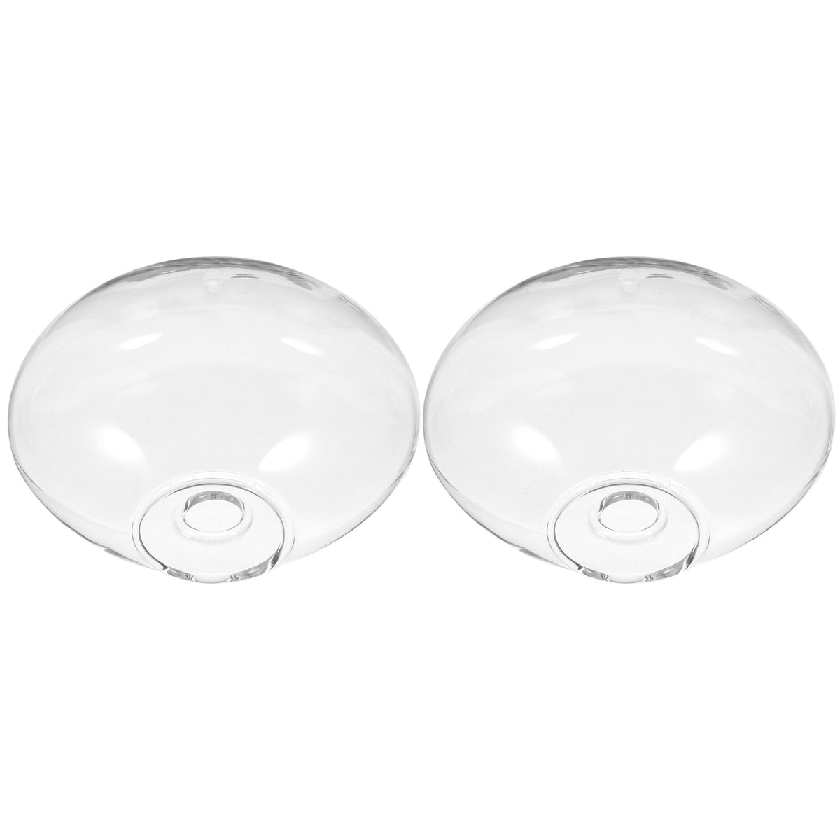 SUPVOX 2pcs Wall Mounted Glass Vase Hydroponic Planter Small Hanging Glass Terrarium Indoor Plant Holder for Home Office Décor