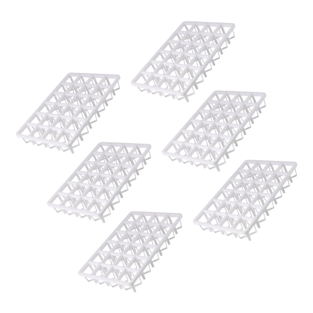 TOYANDONA 6Pcs Square Nursery Pot Holders for Vegetable Germination Durable Planting Tray Racks Lightweight and Reusable Greenhouse Sowing Trays for Plants