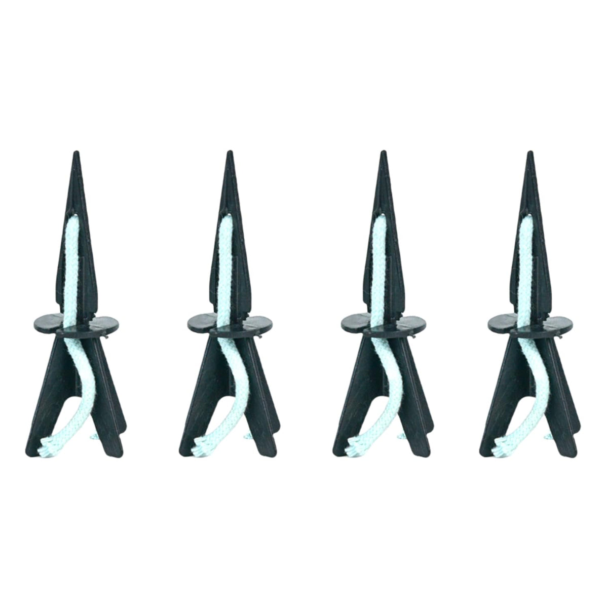 GreenShip 4 Pack Self Watering Planter Insert Watering Spikes, Watering Stakes with Wicking Rope, Plant Spikes for Indoor Outdoor Plants, Vacation Plant Watering Device for Planter Height 4.7" to 12"