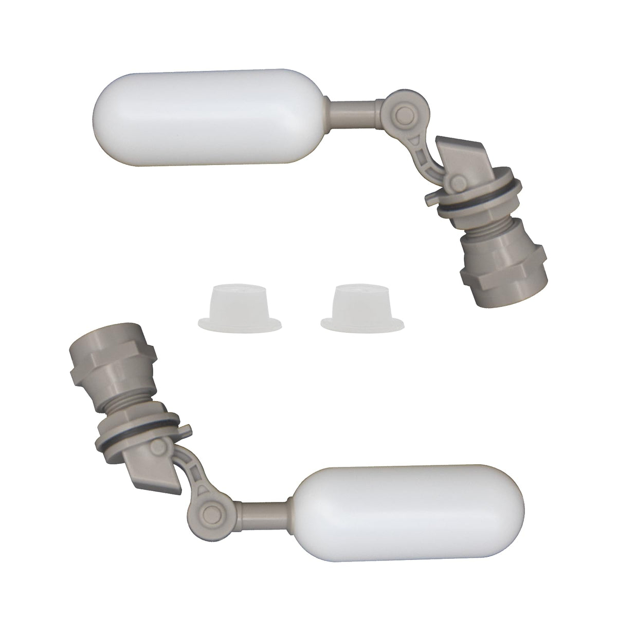 MARKERELE 2PCS 1/2 Inch Mini Float Ball Valve - Automatic Water Level Control Float Valve, Adjustable Float Ball Valve for Water Tank, Pool, Livestock Troughs