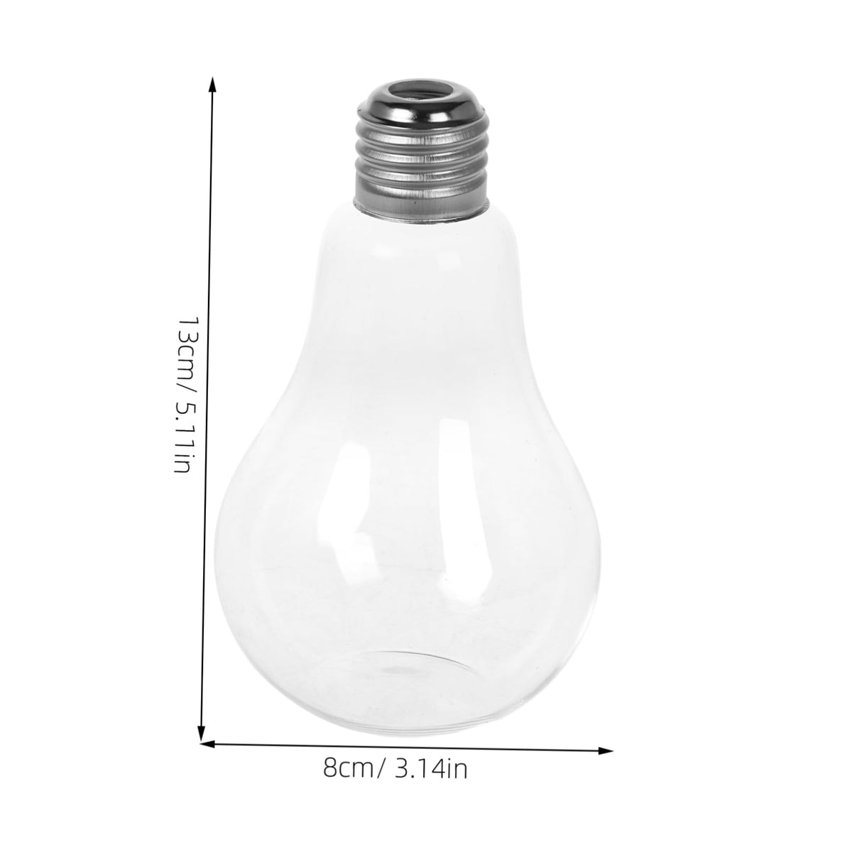 OHPHCALL 2pcs Hanging Glass Vase Hyacinth Vase Light Bulb Glass Bottle Planter Desk Planter Holder for Home Decor