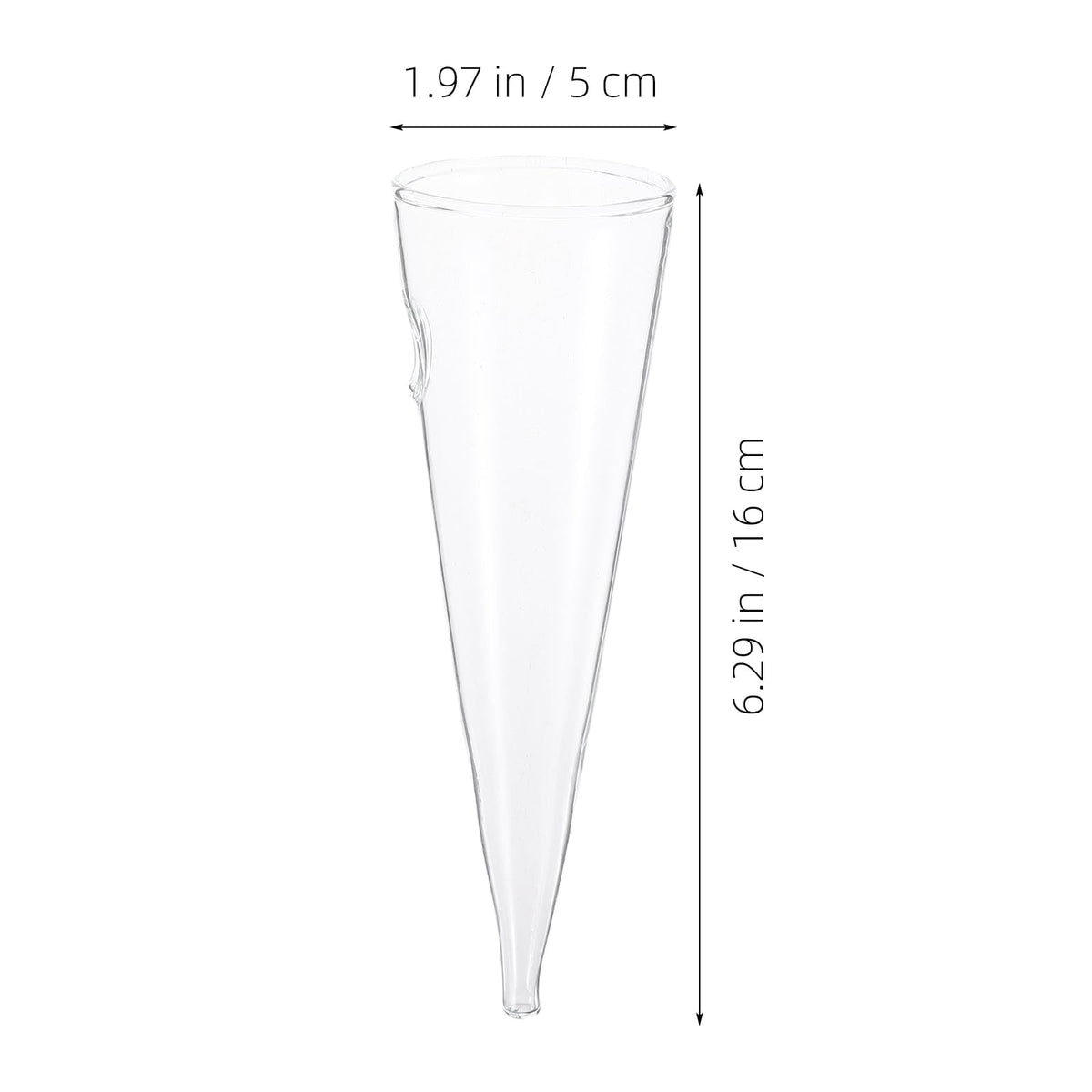 BESTOYARD 2 Piece 6.29 Inch Transparent Glass Hanging Wall Vases Hydroponic Terrariums for Flowers Ideal Home Office Balcony Indoor Decor