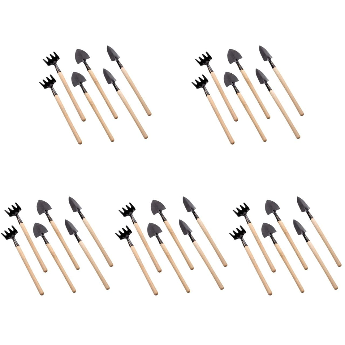 BESPORTBLE 10sets Mini Gardening Tools Handle Planting Tools Kit for Transplanting Flower and Vegetable Gardening