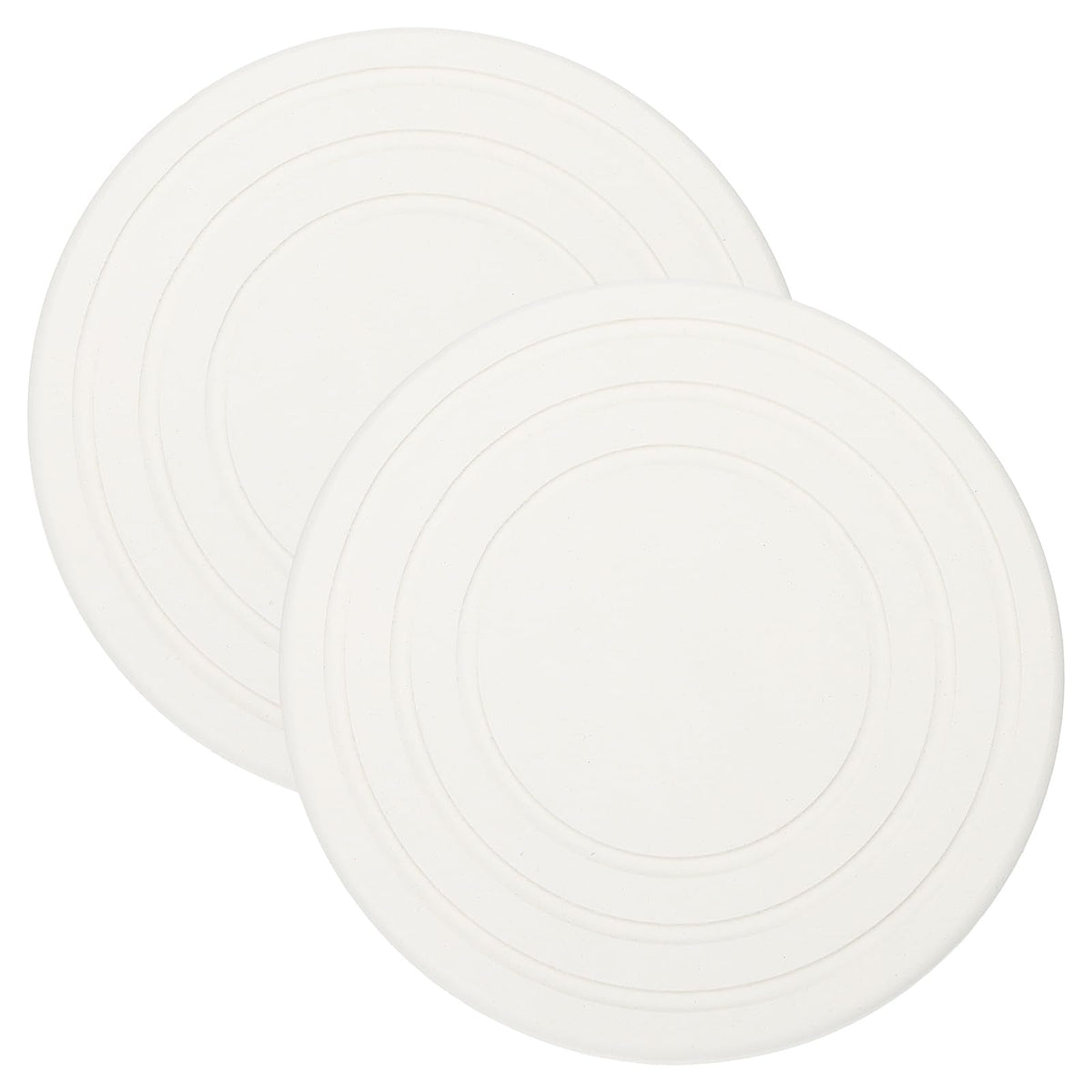 PATIKIL Diatomaceous Plant Saucers for Indoors 7inch, 2 Pack Quick Dry Plant Drip Trays for Pots Absorbent Plant Water Catcher Tray for Indoor Outdoor House Garden Plant, White