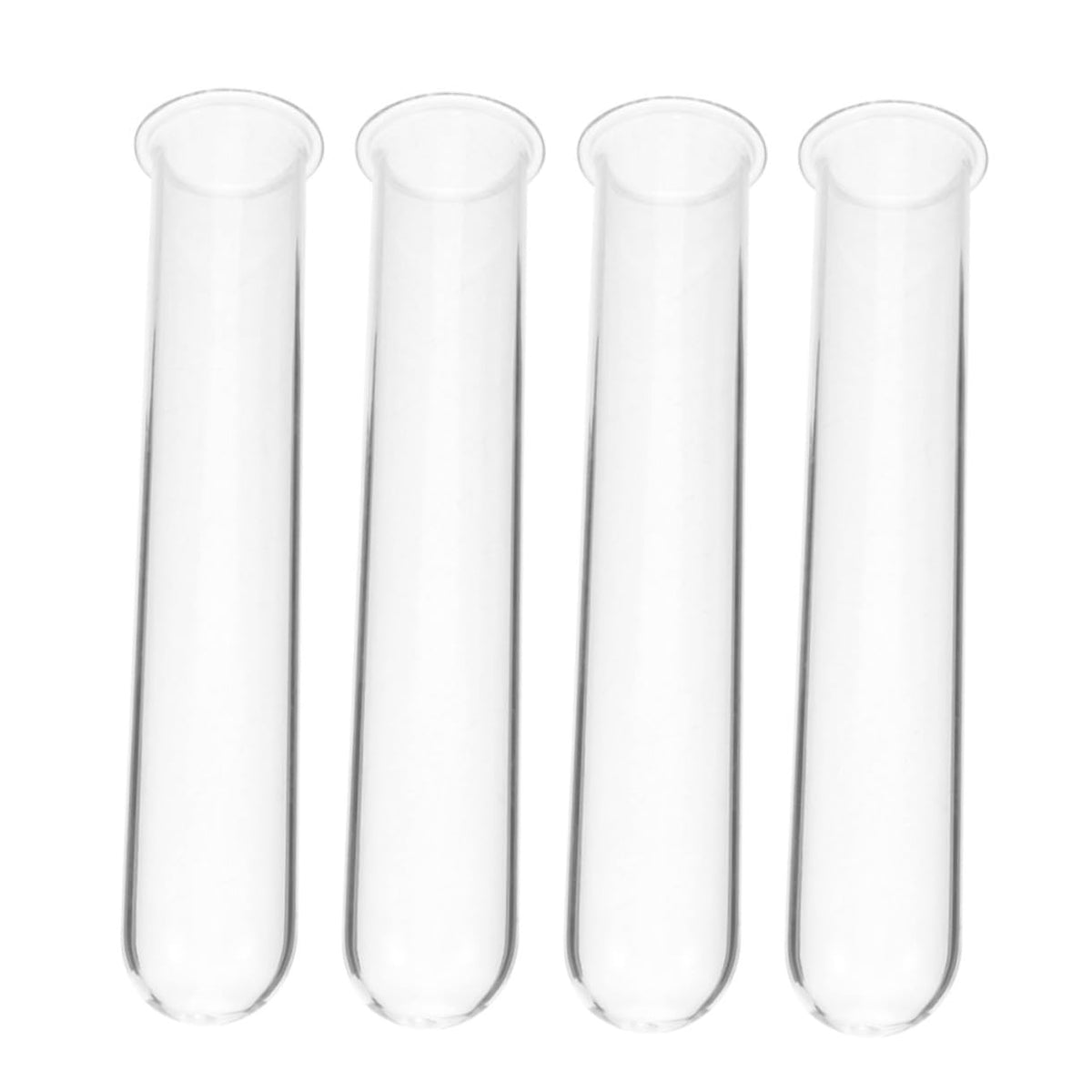 Kisangel 4pcs Glass Hydroponic Test Tube Vases for Indoor Plants Elegant Propagation Station for Home and Office Decor Small Terrarium Flower Holders for Fresh Greenery Display