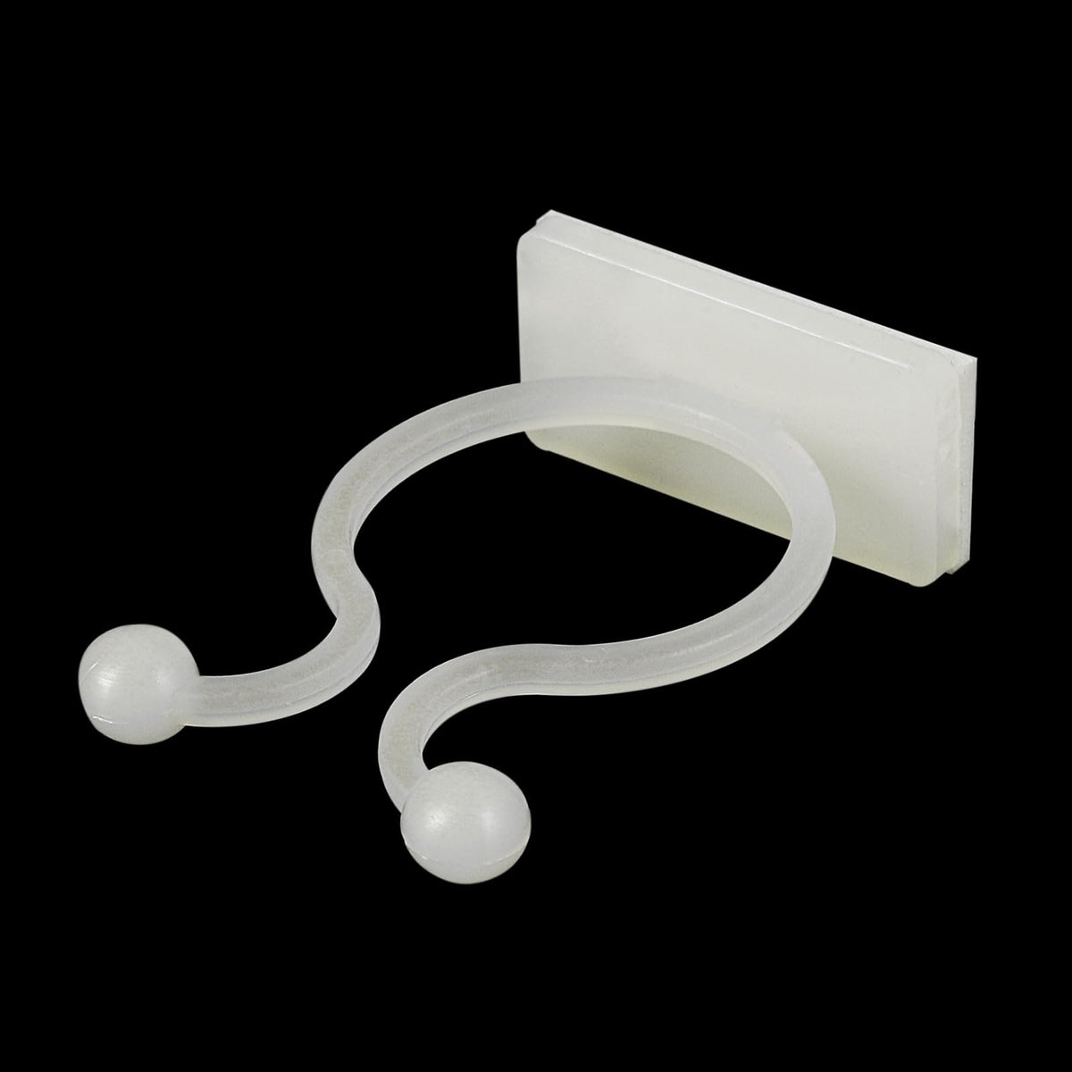 uxcell 100Pcs Plant Climbing Wall Fixture Clips, Plant Fixer Self-Adhesive Hooks Wire Fixing Supporting for Indoor Outdoor Decoration and Cable Wire Fixing (White, 16.2mm/0.64")
