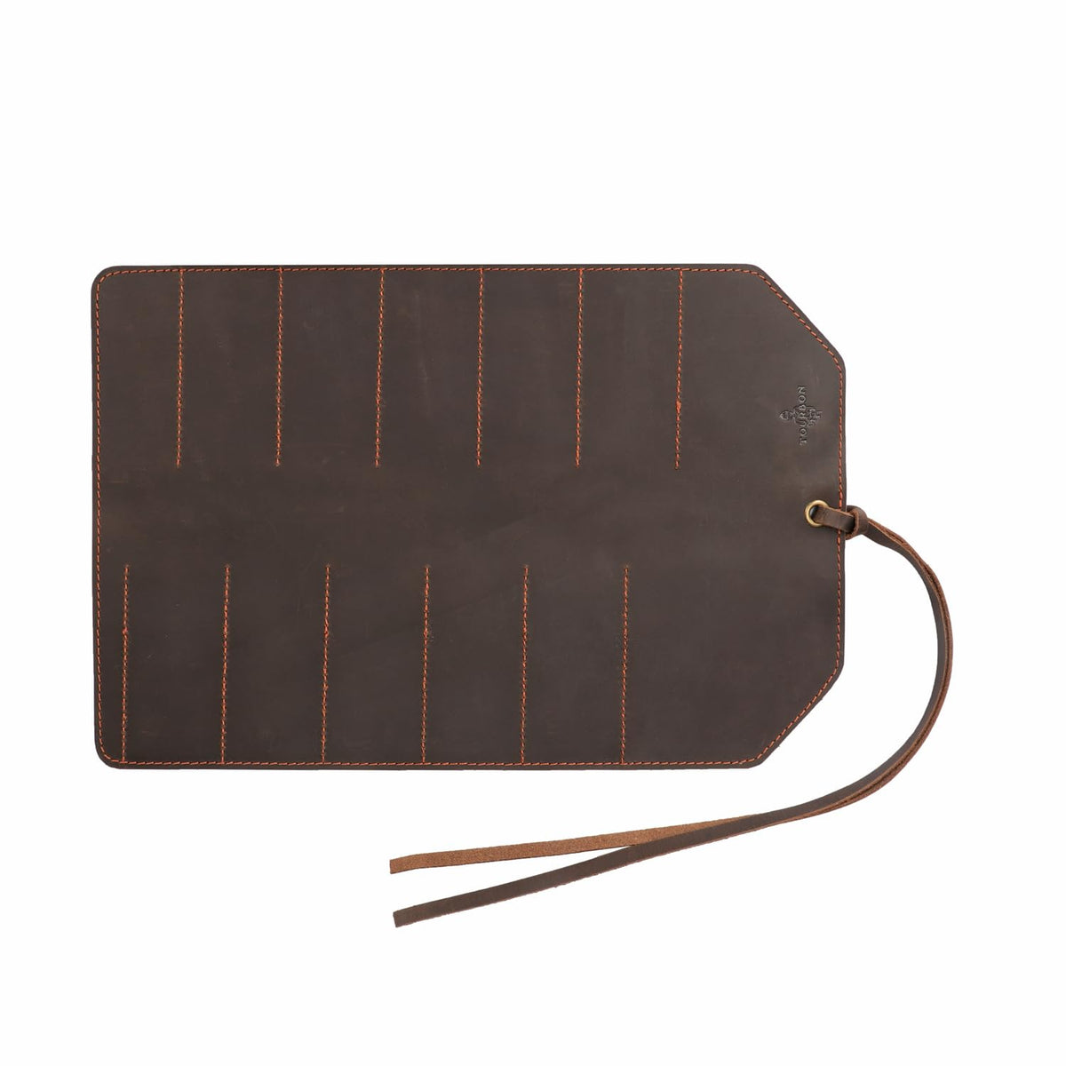 Tourbon Full Leather Knife Roll Carving Tool Organizer Craft Carrier Storage Bag Case with 10 Slots