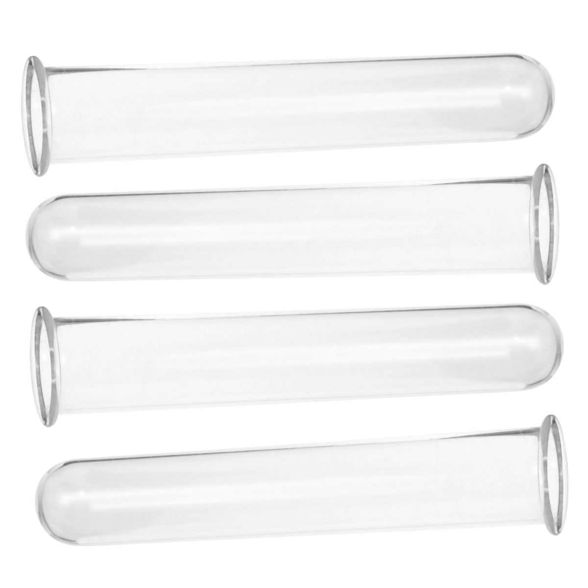 Cabilock 4pcs Glass Hydroponic Propagation Tubes for Plants Small Test Tube Vase Terrarium Container for Desktop Water Plants Floral Decor