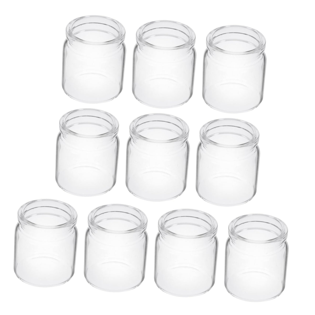 POPETPOP 10pcs Mini Succulent Glass Bottle Landscape Bottle Decoration Terrarium for Air Plants Test Tube Vials Micro Landscape Eco