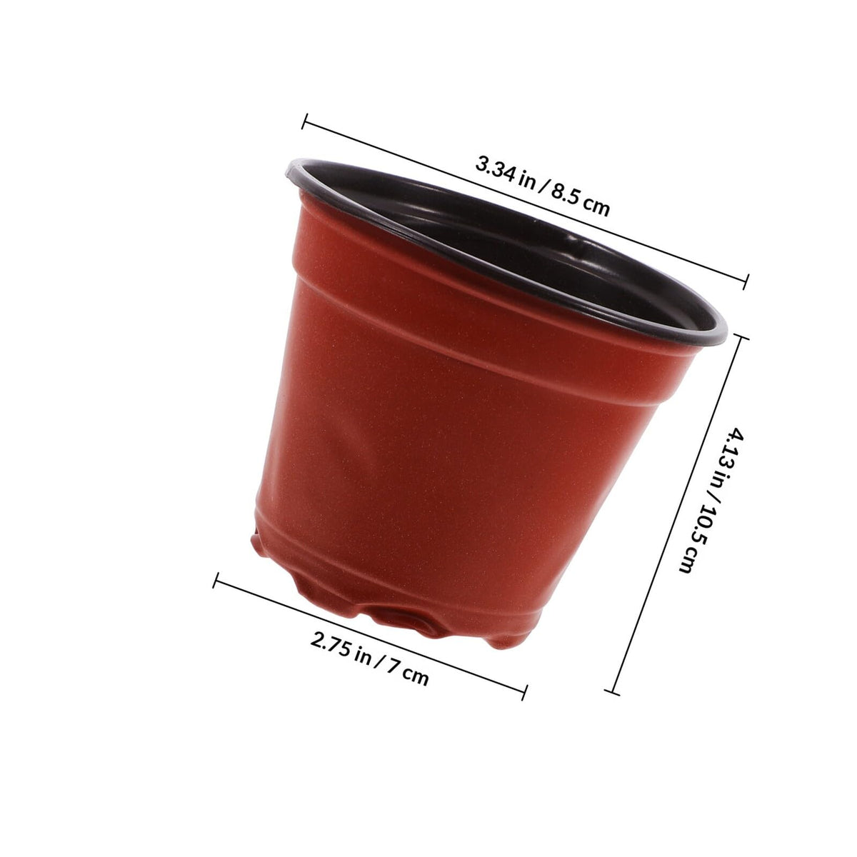 Operitacx 100pcs Plastic Strawberry Nursery Cups Indoor Plant Germination Pots with Dual-Color Seedling Growing Containers for Gardening and Plant Propagation