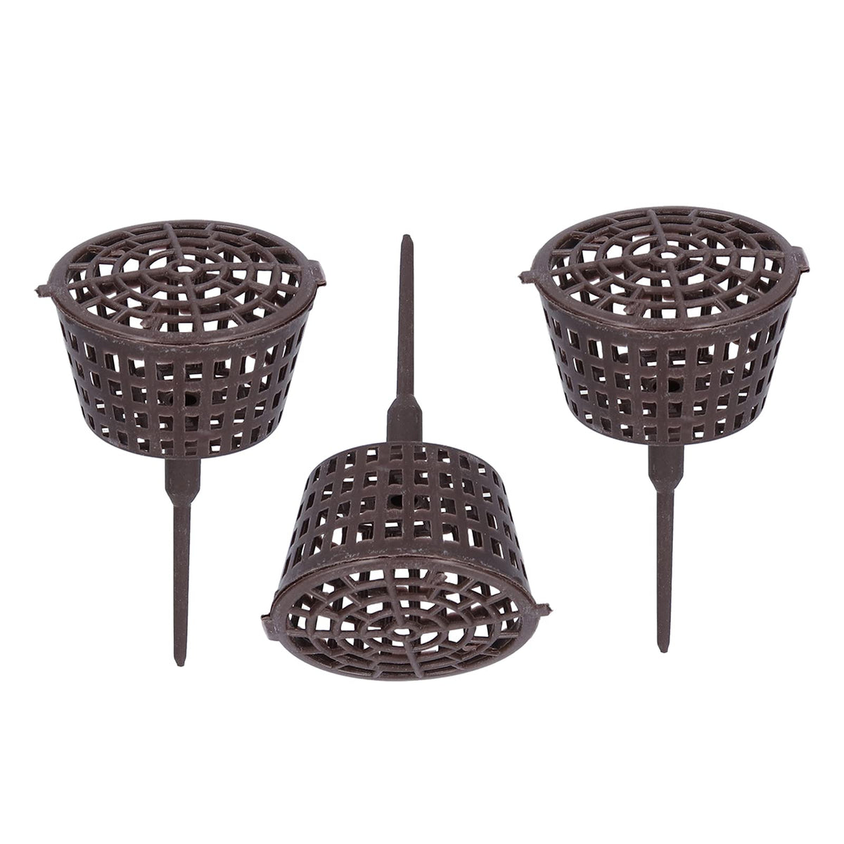 20PCS Plastic Fertilizer Mesh Baskets, Net Cups for Plants with Lids – Planting Containers for Bonsai, Hydroponics, and Fertilization Use