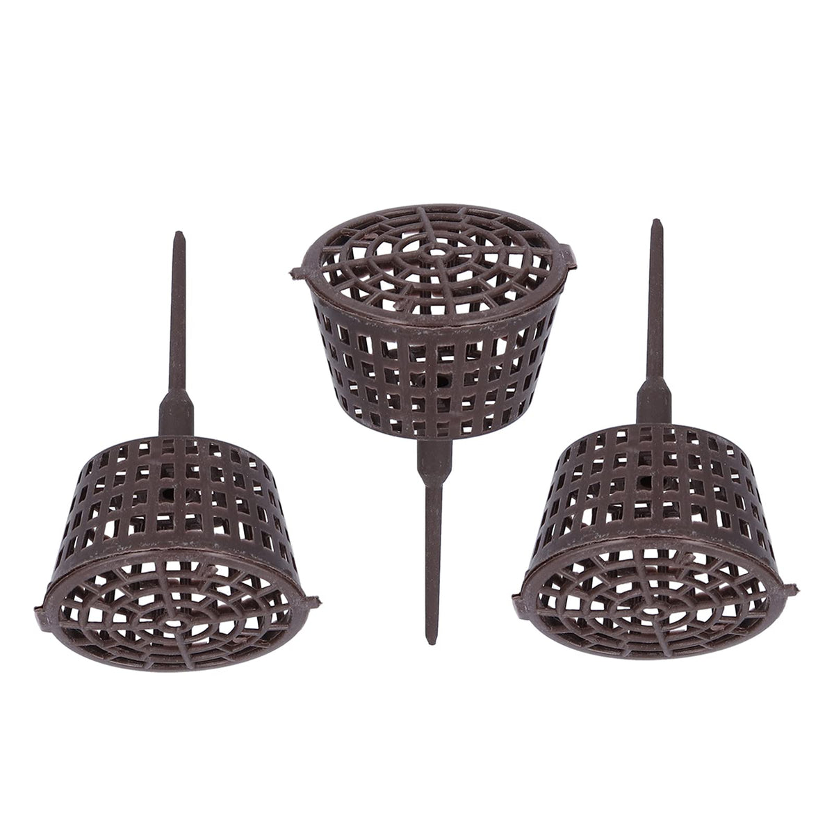 20PCS Plastic Fertilizer Mesh Baskets, Net Cups for Plants with Lids – Planting Containers for Bonsai, Hydroponics, and Fertilization Use