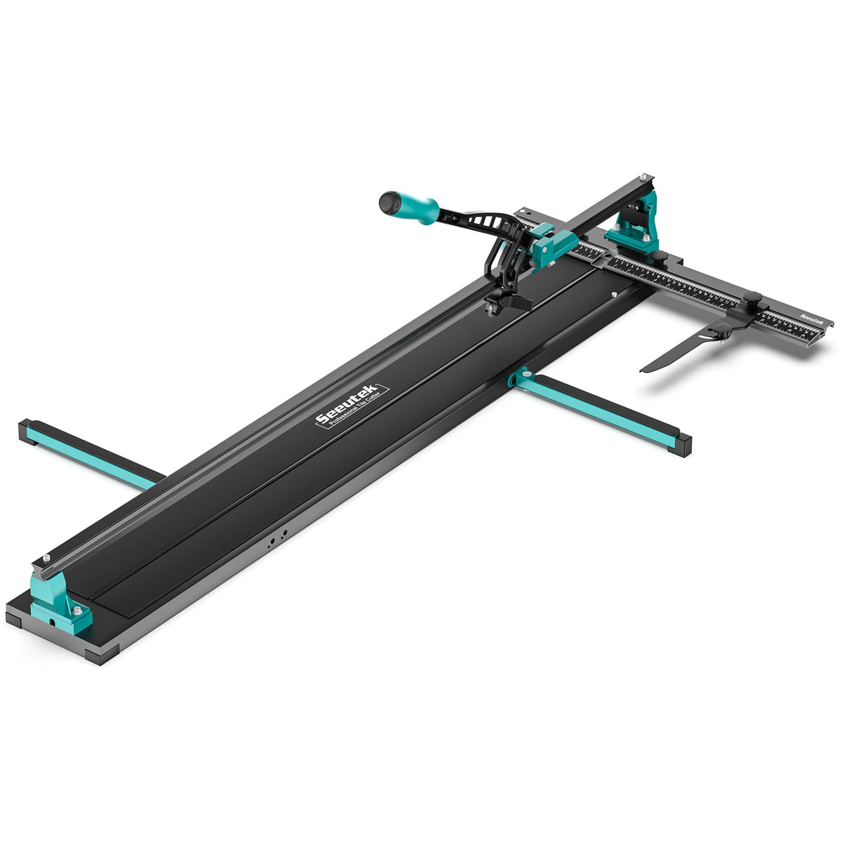 Seeutek Tile Cutter - 48 inch Professional Manual Porcelain Ceramic Tile Cutter, Double Rails Design Tile Cutter Tool, with Extra Tungsten Cutting Wheel and Laser Positioning