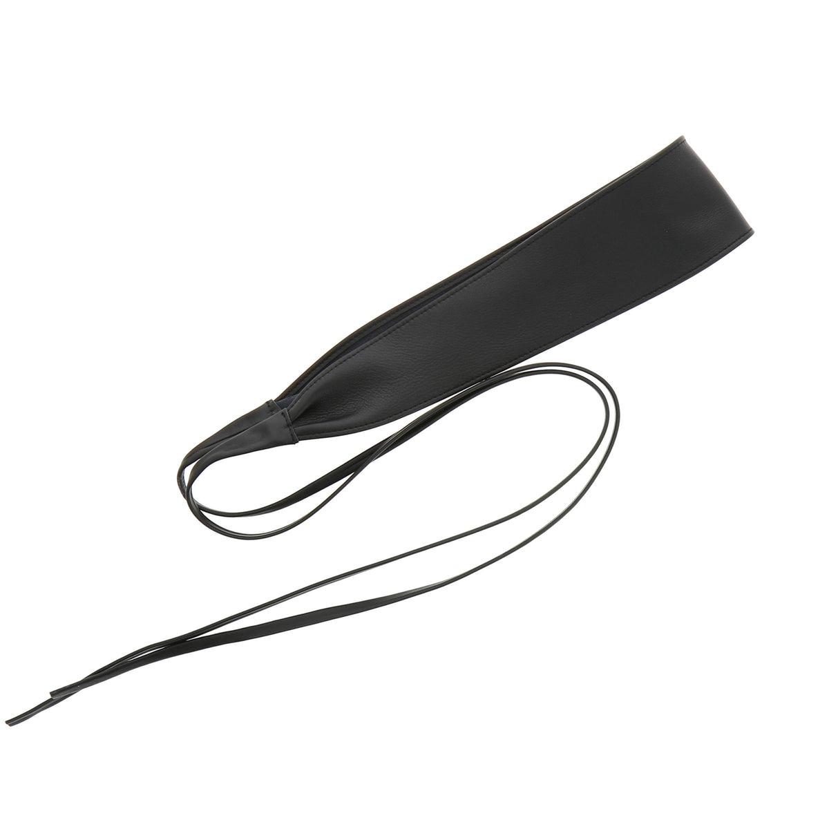 FASHIONGEN - Woman Italian leather Obi belt, CASSIANE - Black, S-M