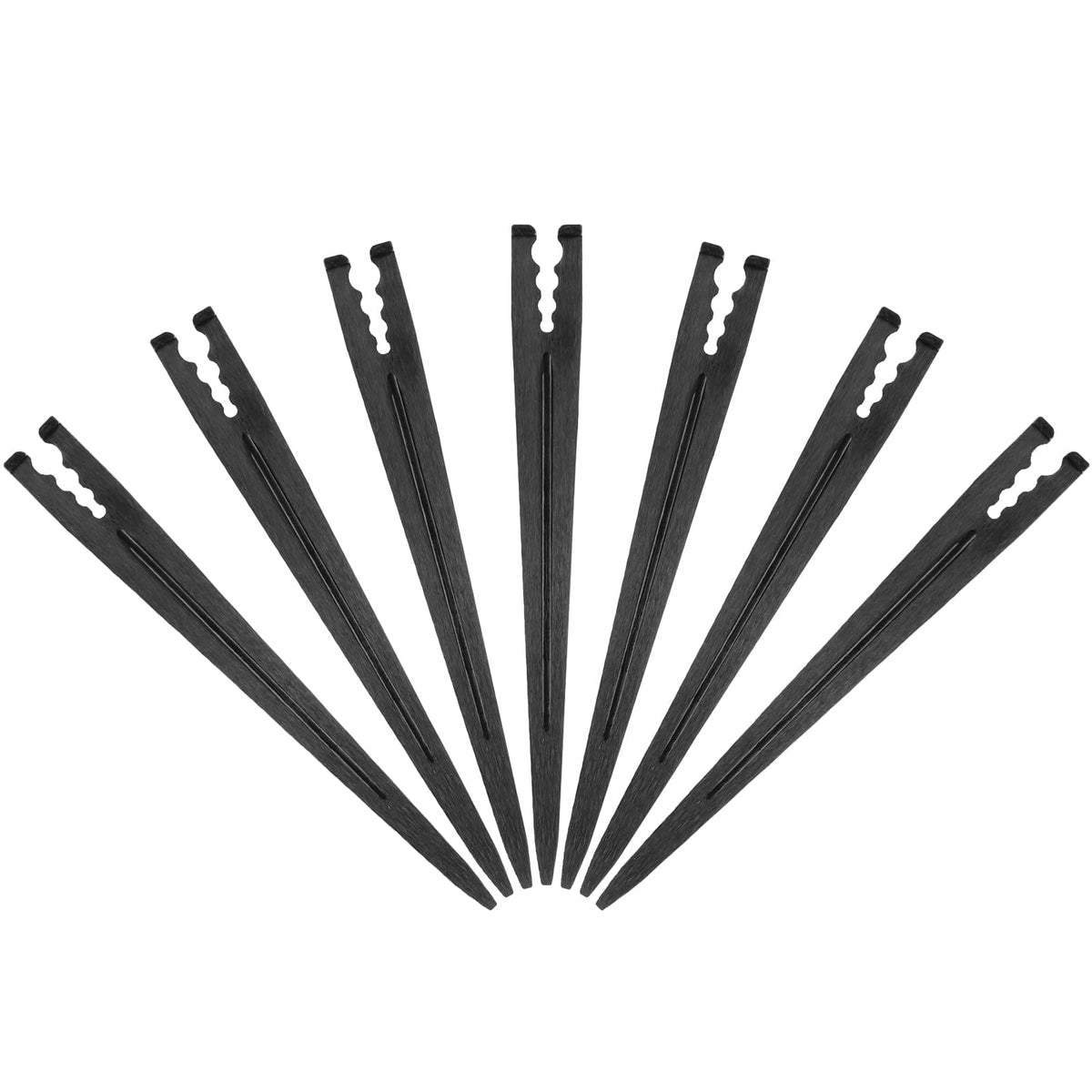 Gardrip 100 Pieces Drip Irrigation Support Stakes for 1/4 Inch Tubing: 1/4'' Drip Tube Holder Stakes for Irrigation Hose Emitter Support Greenhouse Garden Vegetable Flower Beds Herbs Growing