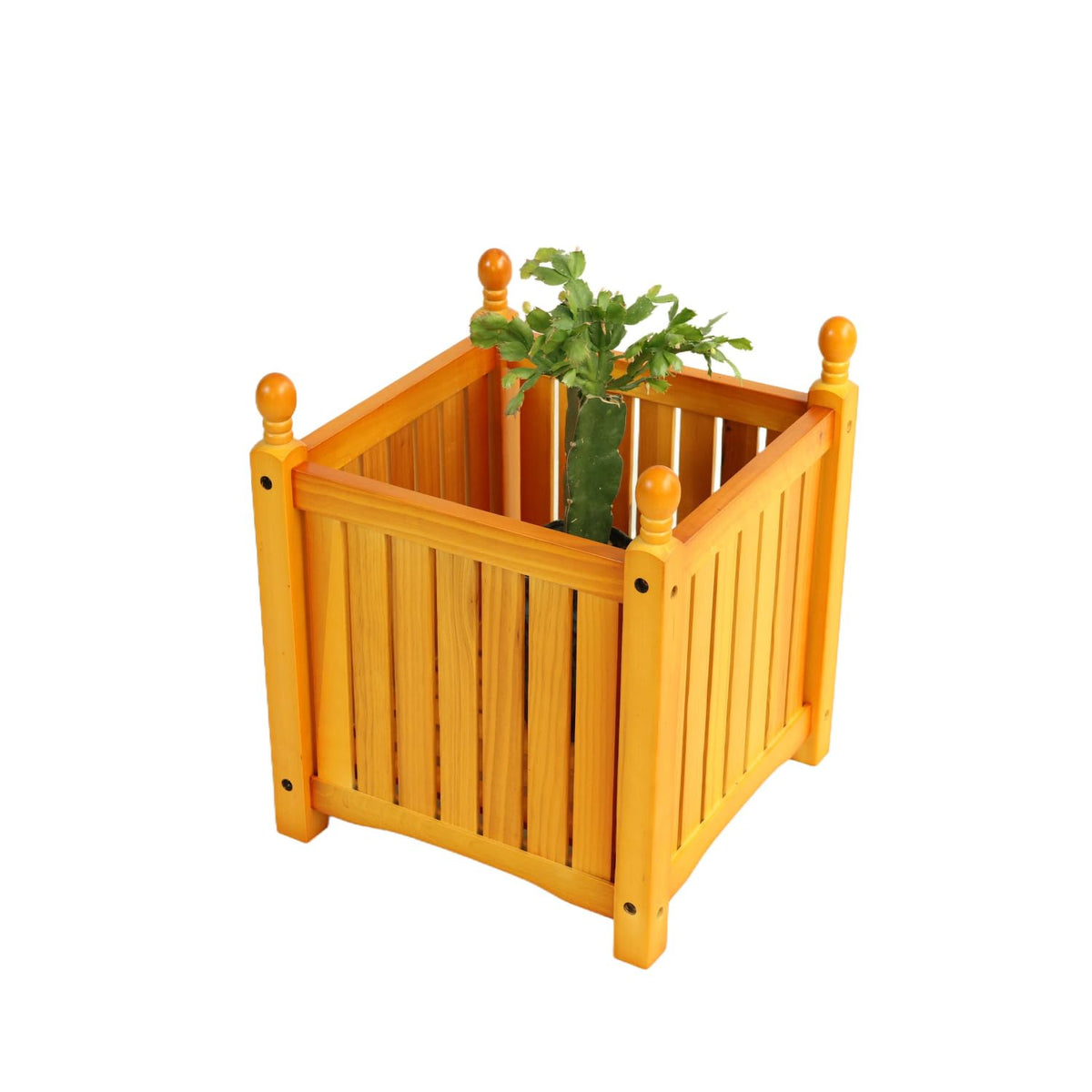 Wooden Flower and Herb Planter for Garden and Outdoor Use