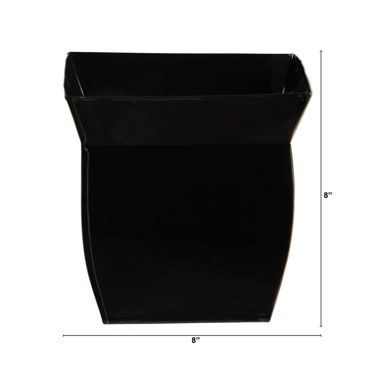 Nearly Natural 8in. Fluted Metal Square Planter