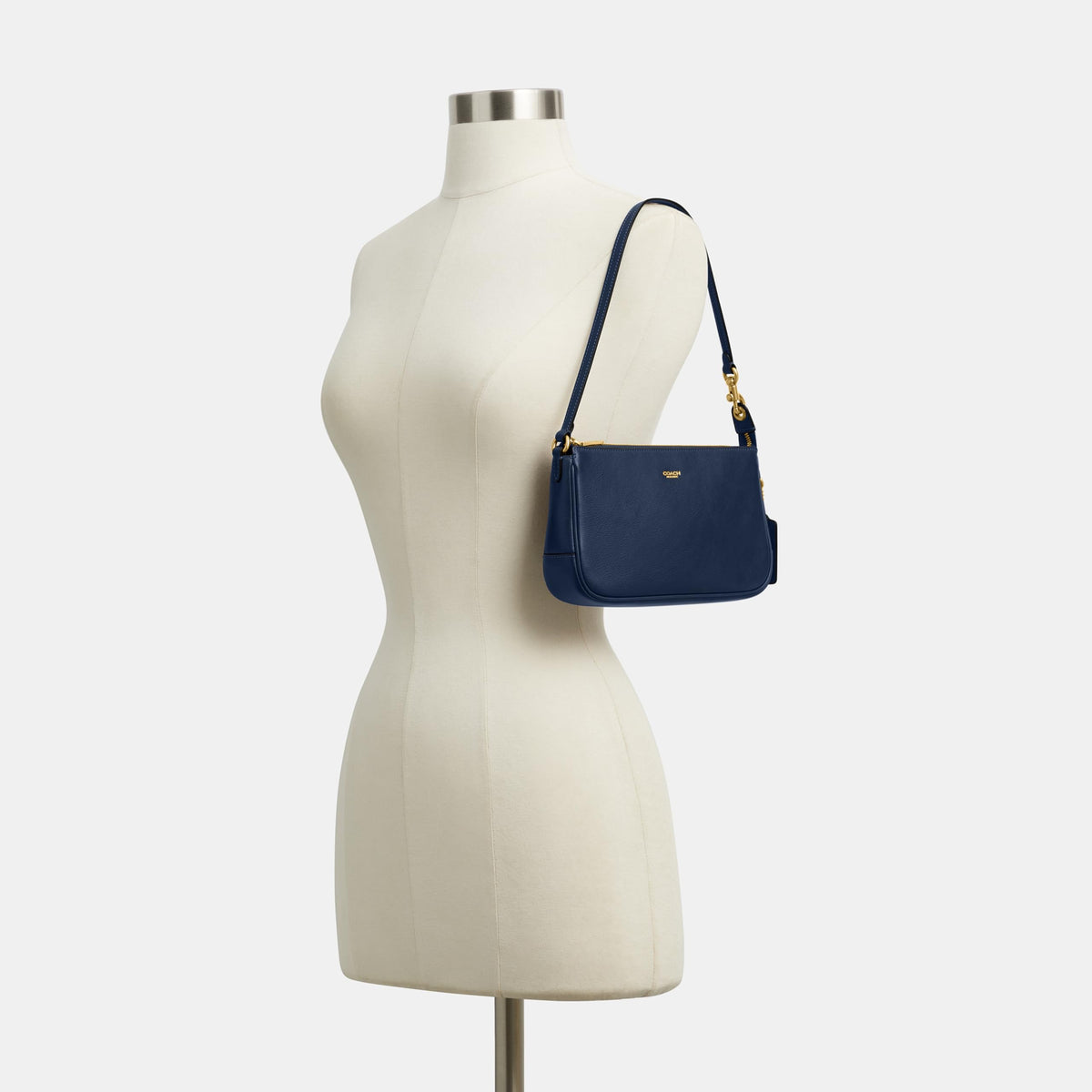 COACH Natural Grain Leather Plaza Bag