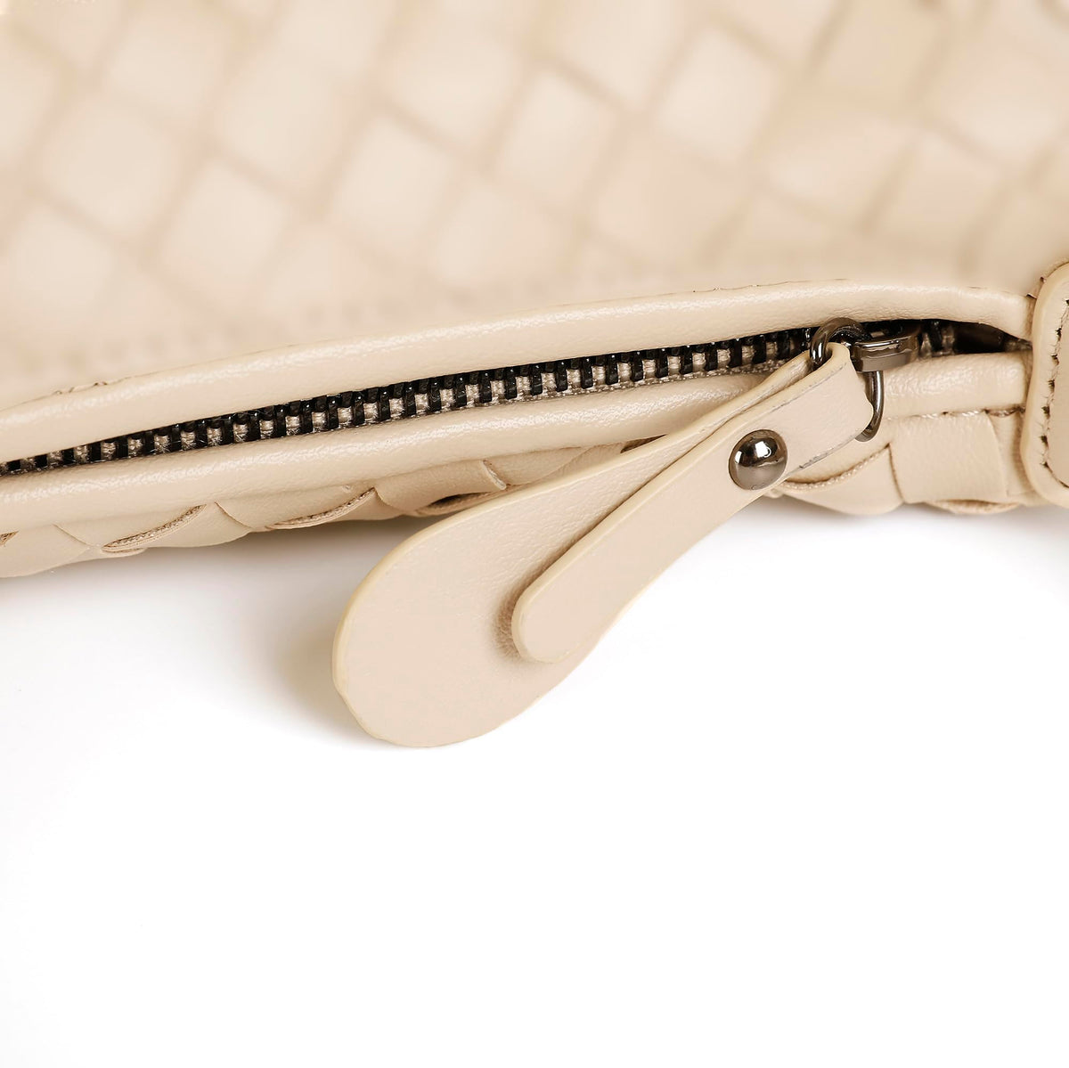 YLYYHH Shoulder Bags for Women, Woven Leather Crossbody Bag Small Purse Cute Hobo Tote Handbag Mini Clutch, White