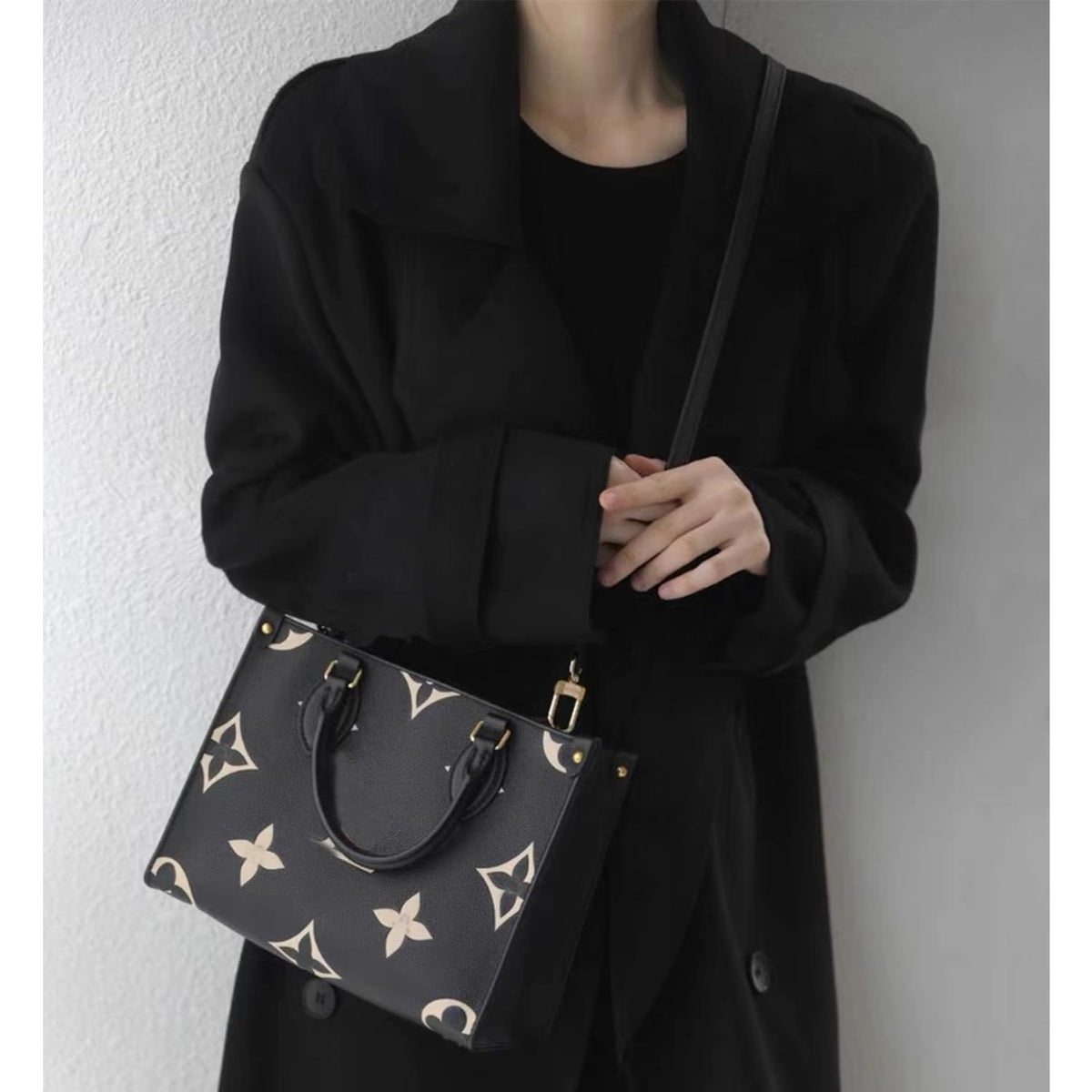 BEUDW Leather Adjustable Shoulder Strap, Used For Replacing Leather Shoulder Strap, Suitable For Handbag Shoulder Strap (width: 0.6in-Black)