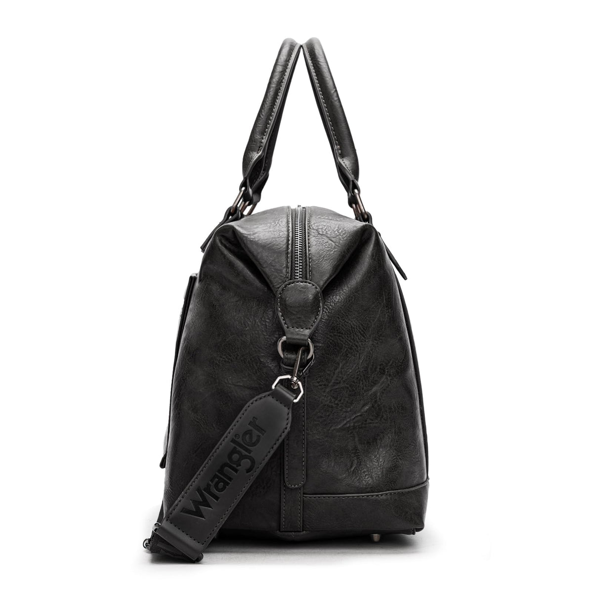 Wrangler Duffel Bag Large Travel Weekender Bag for Women Waterproof Carry on Overnight Bag for Gym,Trips,Weekends,Black