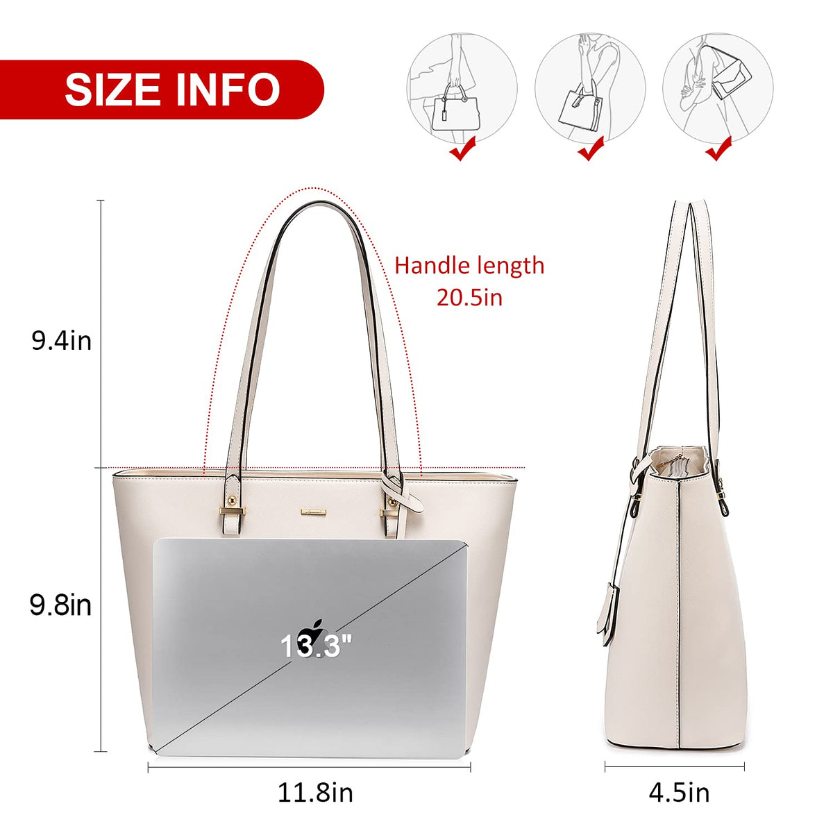 LOVEVOOK Purses and Handbags for Women Fashion Tote Bags Shoulder Bag Top Handle Satchel Bags