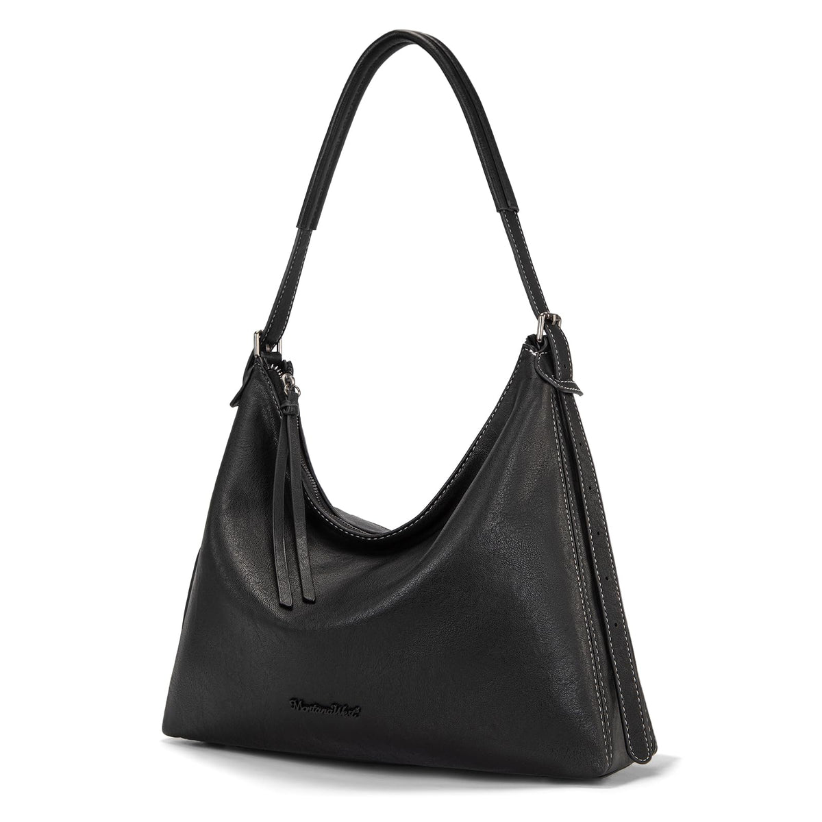 Montana West Hobo Bags for Women Slouchy Shoulder Purse Pocketbook Crossbody Ladies Handbags for Everyday MWC-HB-641BK