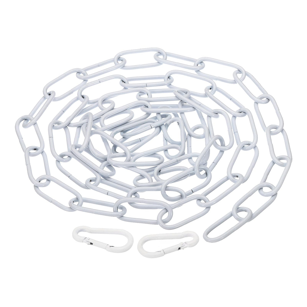 PATIKIL 6 Feet White Finish Lighting Hanging Chain, Metal Looping Chain for Hanging Plant Pendant Chandelier Light Fixture