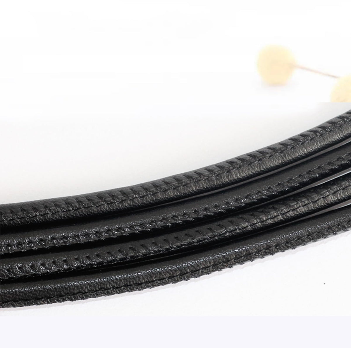 Inzegao Women Leather Cord String Rope Waist Belt for Dress Knot Belt for Sweater Cardigan Down Coat