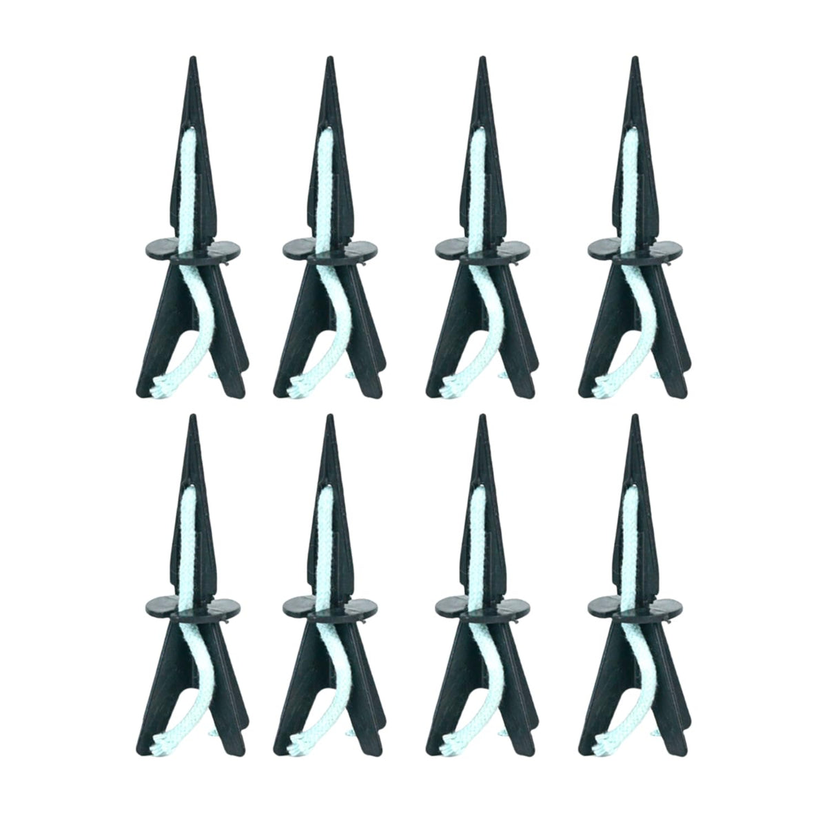 GreenShip 8 Pack Self Watering Planter Insert Watering Spikes, Watering Stakes with Wicking Rope, Plant Spikes for Indoor Outdoor Plants, Vacation Plant Watering Device for Planter Height 4.7" to 12"