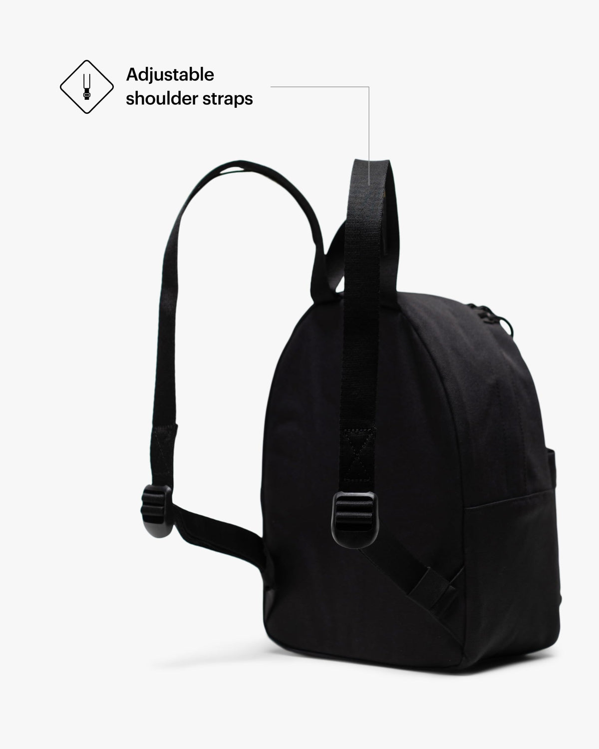 Herschel Classic Backpack, Black,Mod Mini - 6.5L