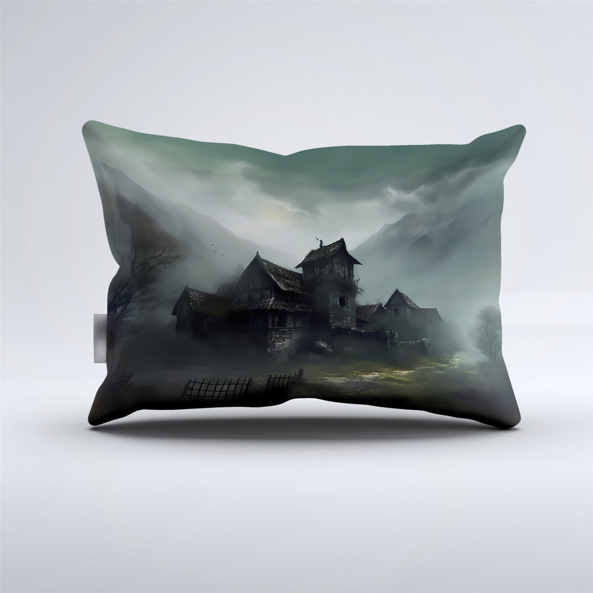 Halloween Haunted House Design Comforter Set | Horror Festive Night Spooky Manor Prints Bedding Set | with Soft Comforter+2 Pillow Shams(3PCS) or Sheet (4PCS) (C,Full-3PCS)